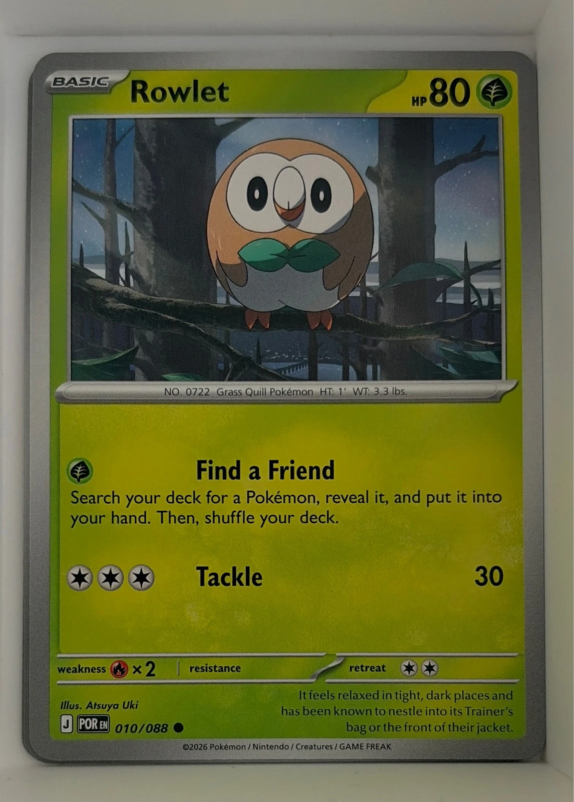 Rowlet - Pokémon #010/088
