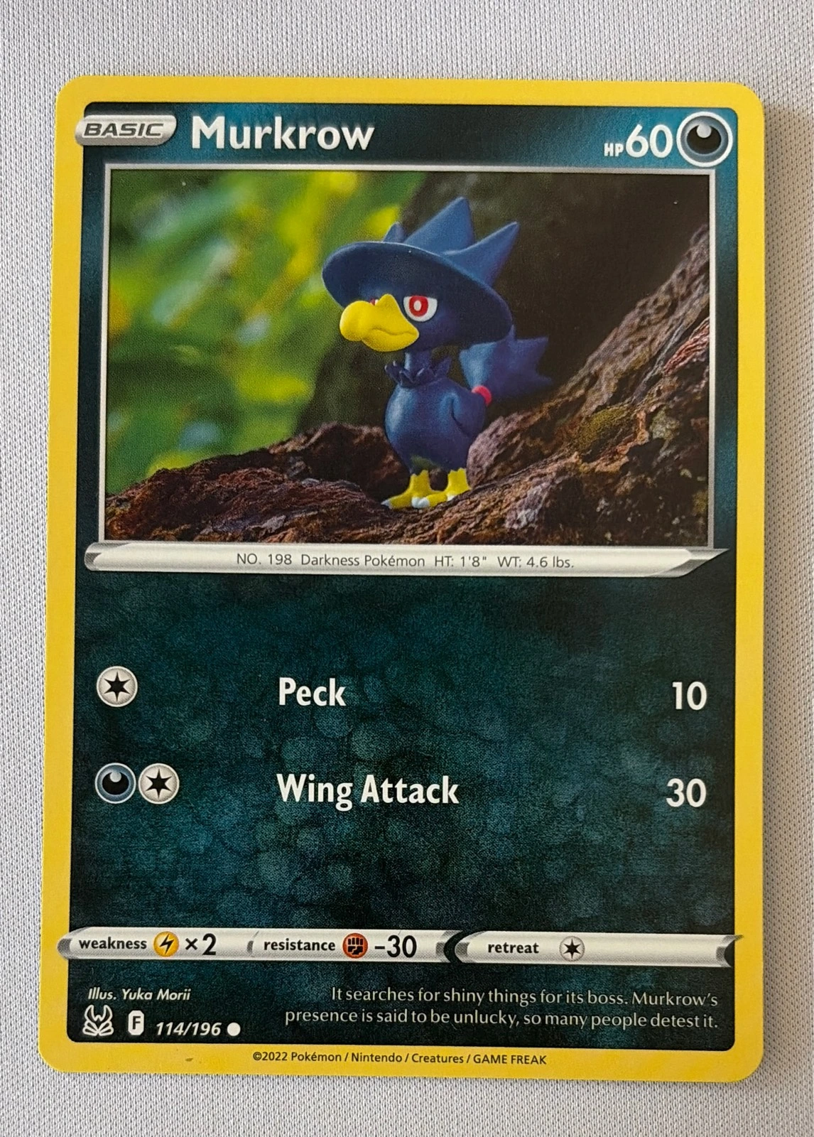Yuka Morii Murkrow - Silver Tempest #114/196