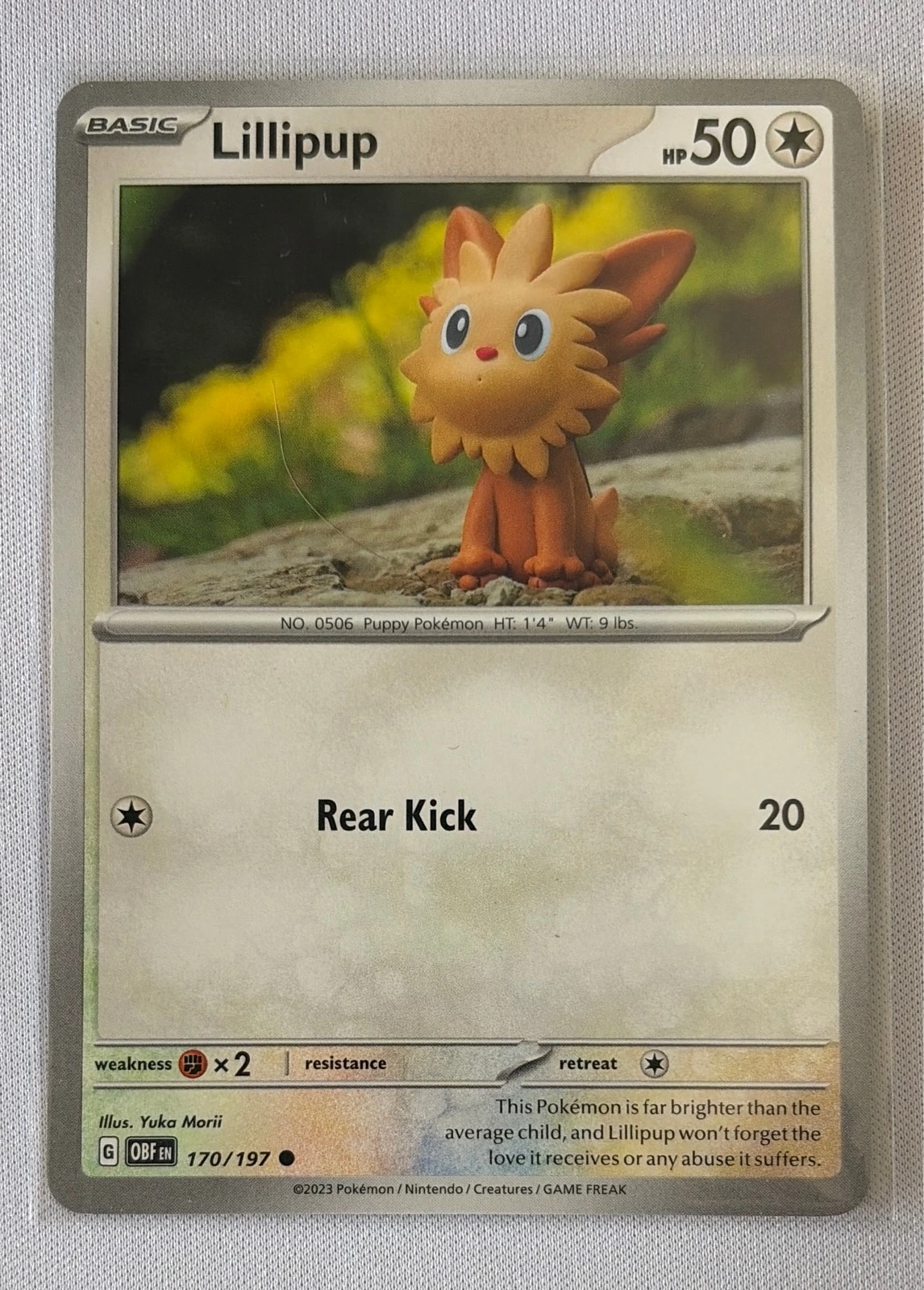 Yuka Morii Lillipup - Obsidian Flames #170/197