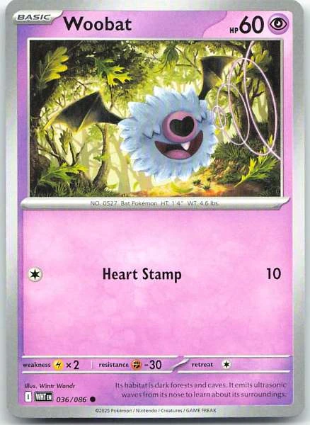 Woobat - White Flare #036/086