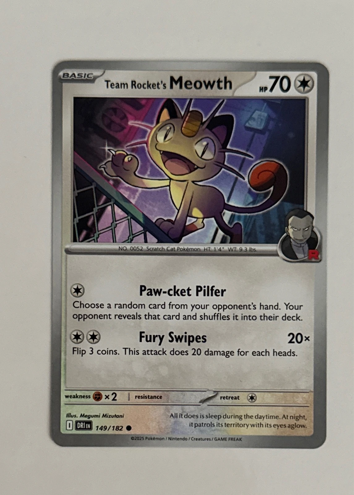 Team Rocket's Meowth - Surging Sparks #149/182