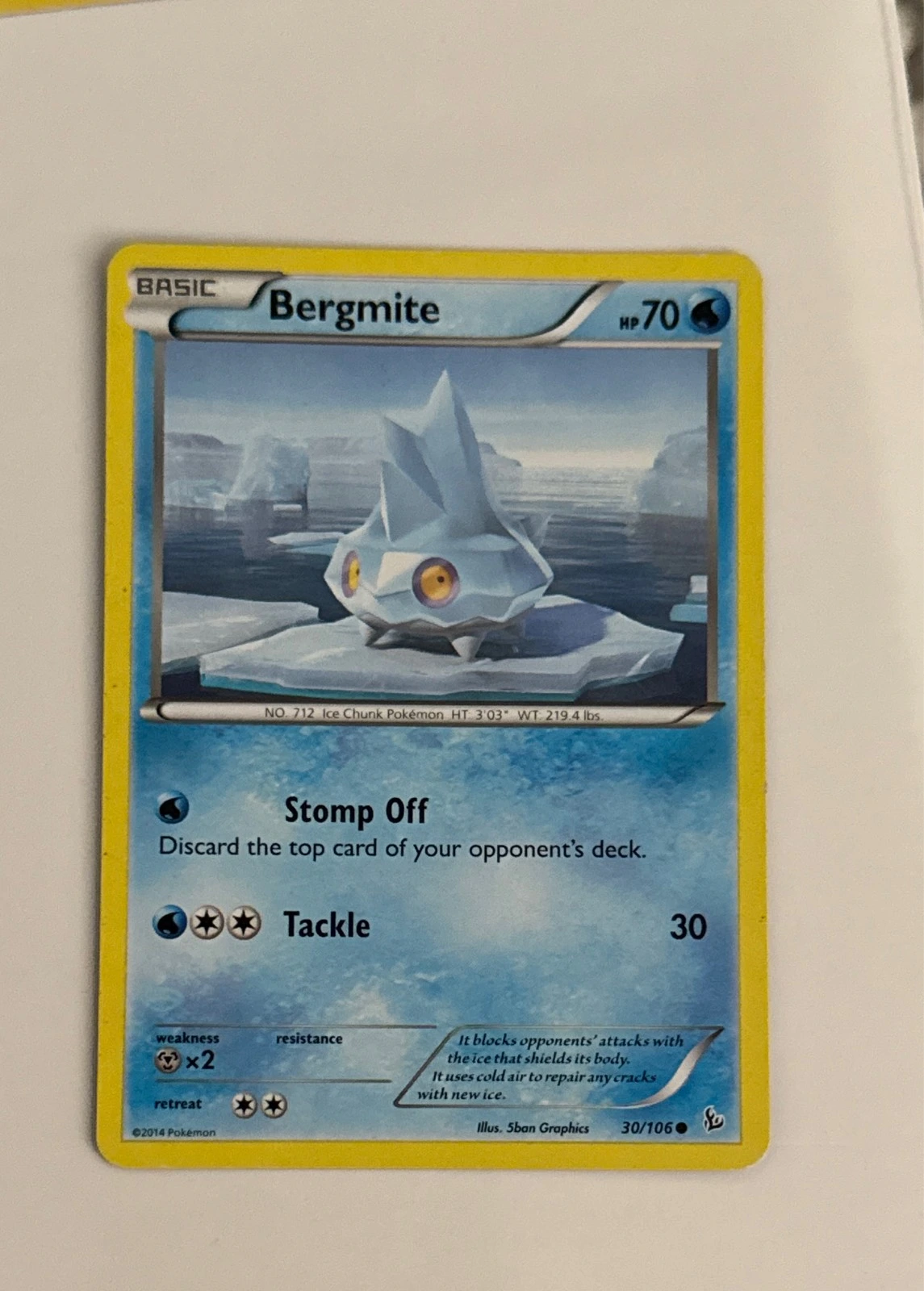 Bergmite - XY #30/106