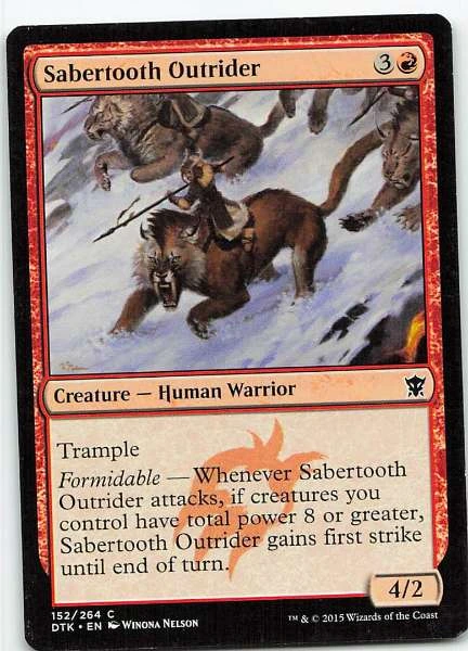 Sabertooth Outrider - Dragons of Tarkir #152/264