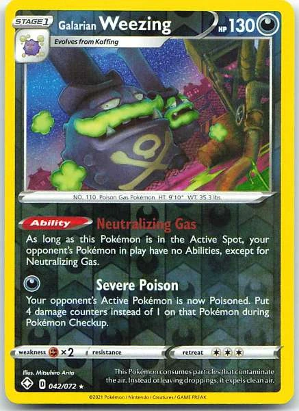 Galarian Weezing - Shining Fates #042/072
