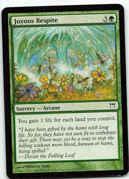 Joyous Respite - Champions of Kamigawa #216/306