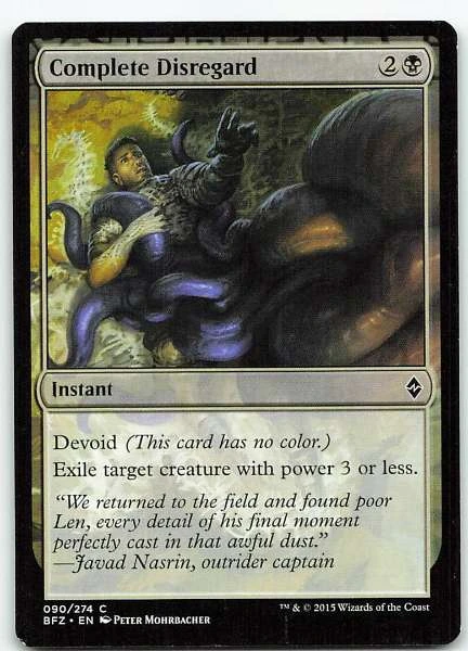 Complete Disregard - Battle for Zendikar #090/274