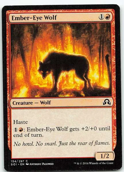 Ember-Eye Wolf - Shadows over Innistrad #154/297