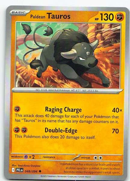 Paldean Tauros - Phantasmal Flames #048/094