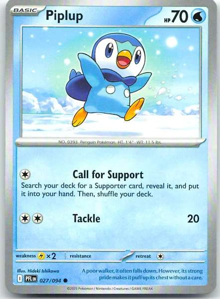 Piplup - Phantasmal Flames #027/094