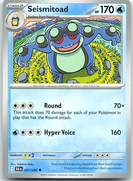 Seismitoad - Black Bolt #021/086