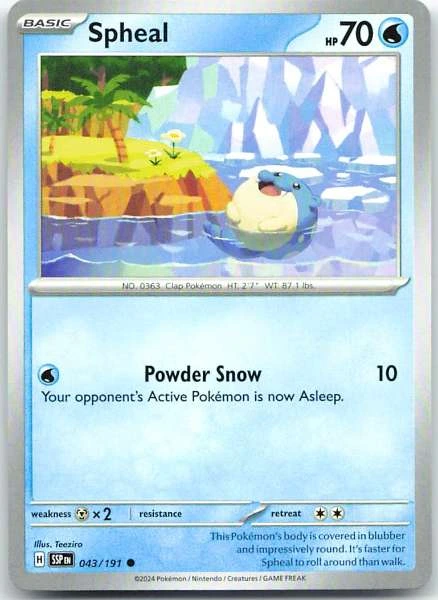 Spheal - Surging Sparks #043/191
