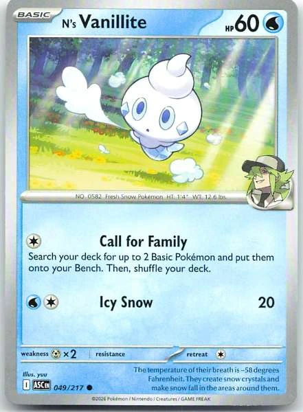 N's Vanillite - Ascended Heroes #049/217