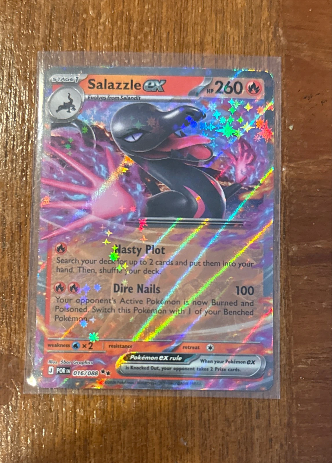 Salazzle ex - Stellar Crown #016/088