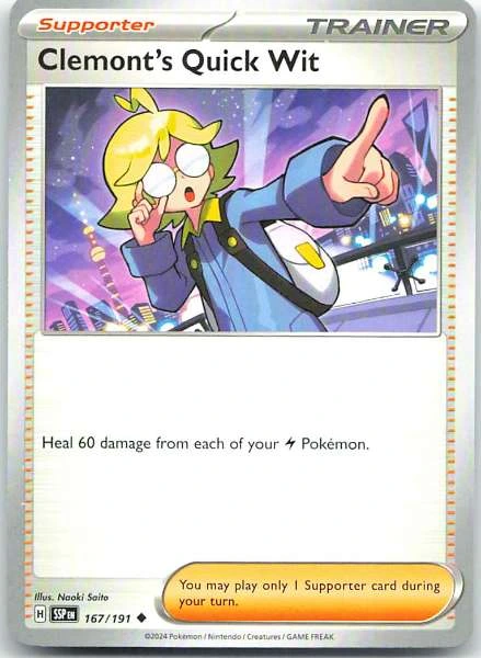 Clemont's Quick Wit - Surging Sparks #167/191