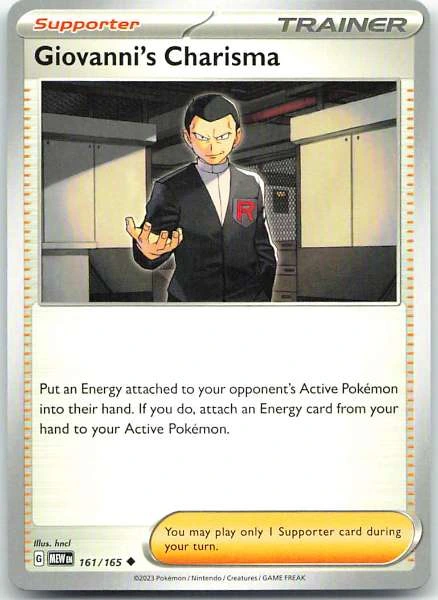 Giovanni's Charisma - Scarlet & Violet 151 #161/165