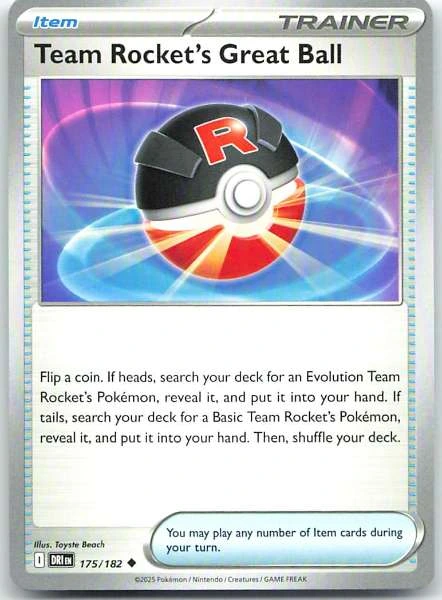 Team Rocket's Great Ball - Destined Rivals #175/182