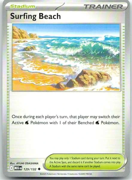 Surfing Beach - Play! Pokemon Prize Pack Series 8 #129/132
