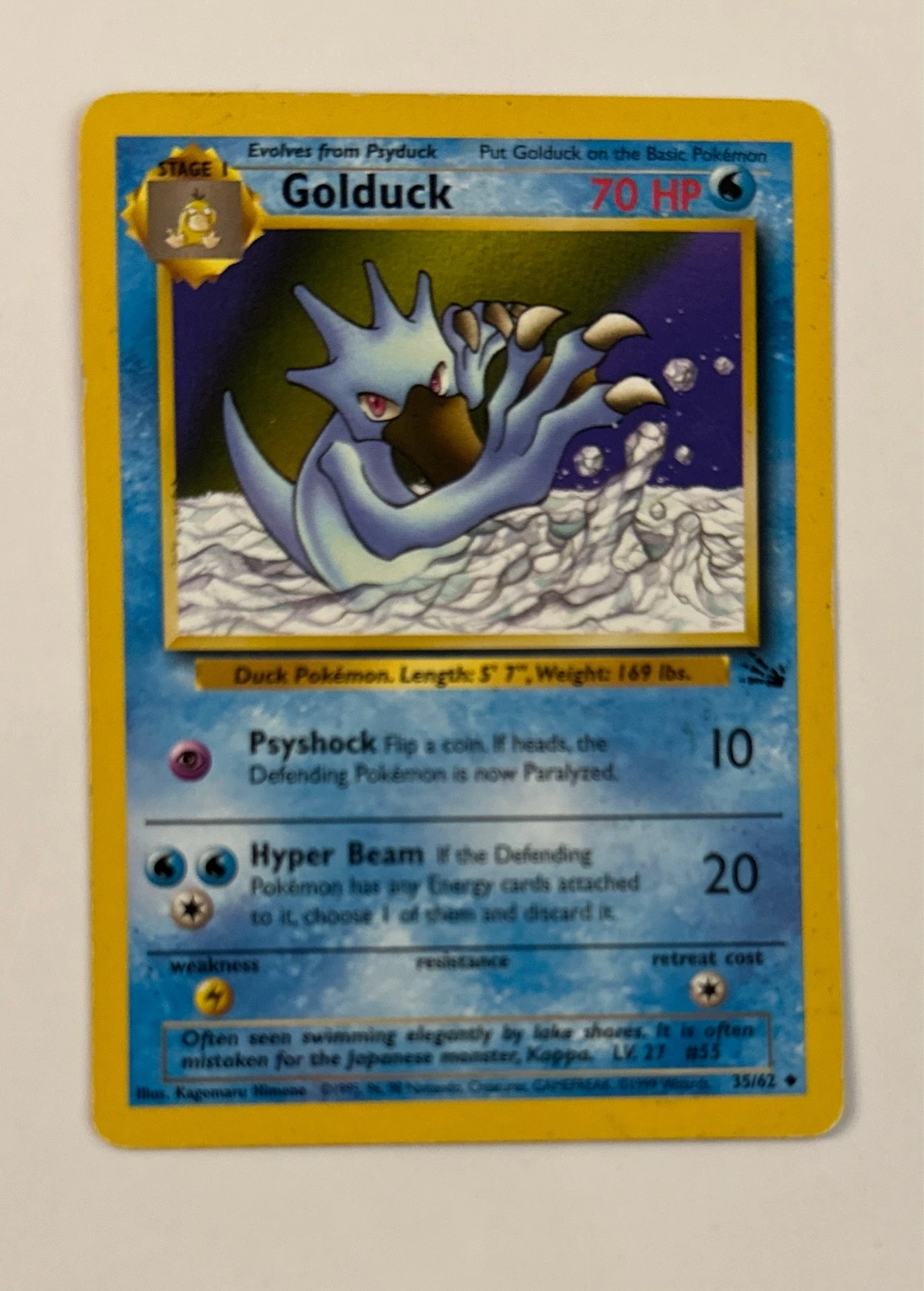 Golduck - Fossil #35/62