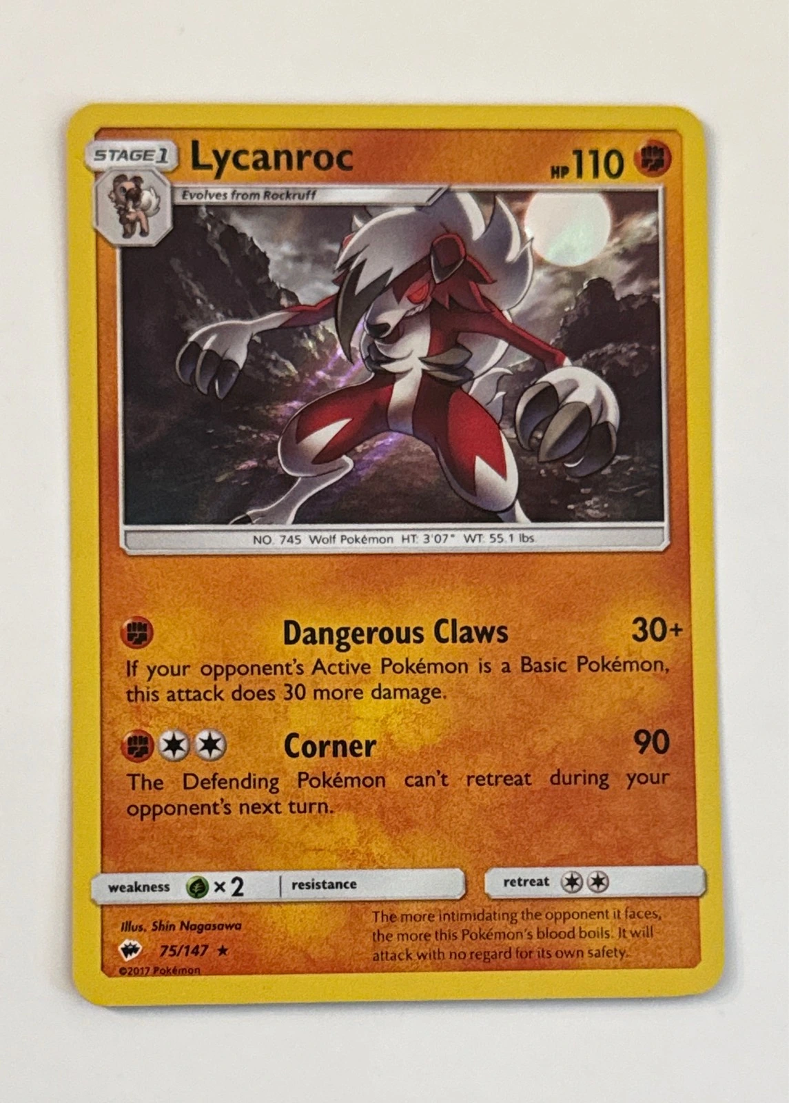 Lycanroc - Sun & Moon #75/147