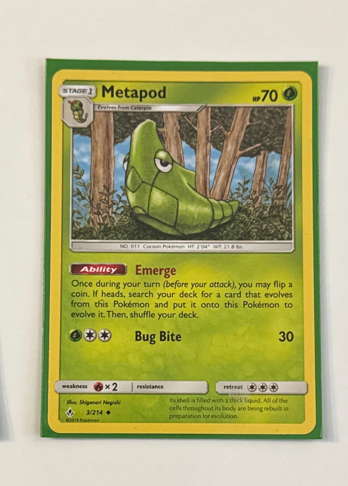 Metapod - Unbroken Bonds #3/214