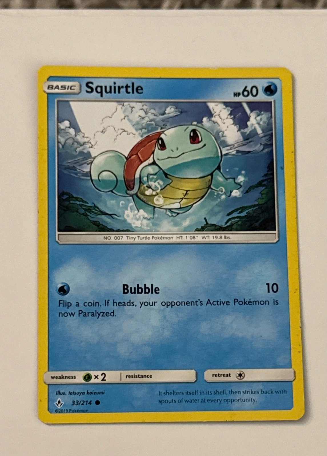 Squirtle - Unbroken Bonds #33/214