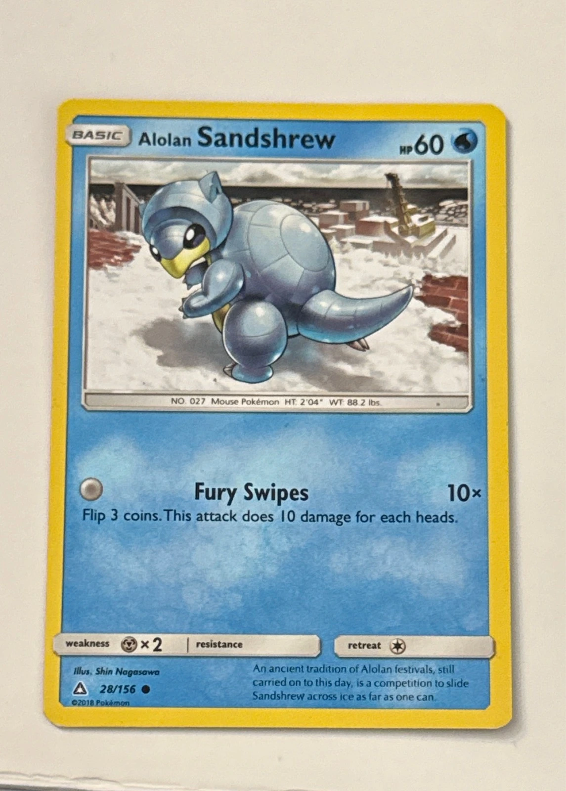 Alolan Sandshrew - Ultra Prism #28/156