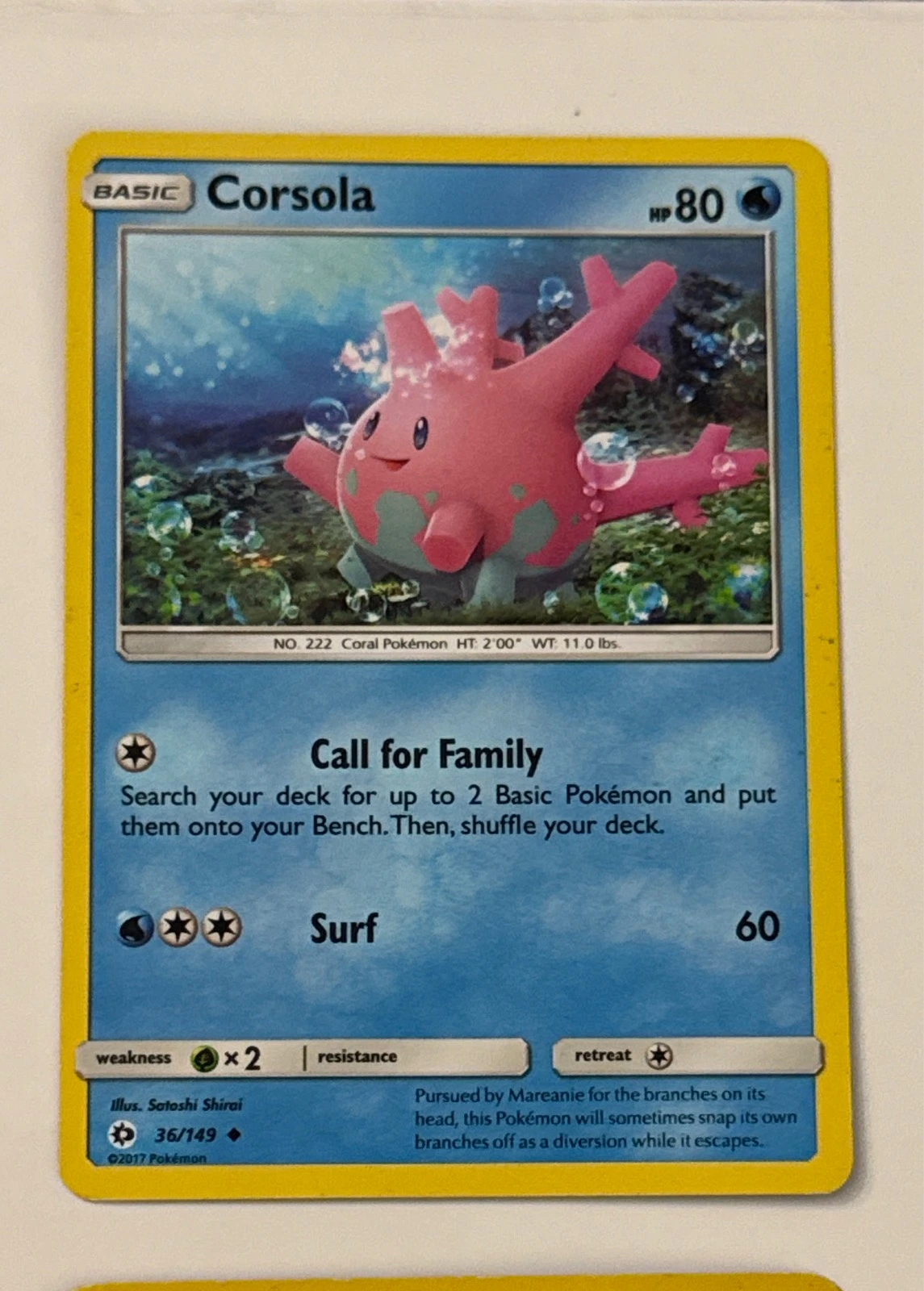 Corsola - Sun & Moon #36/149