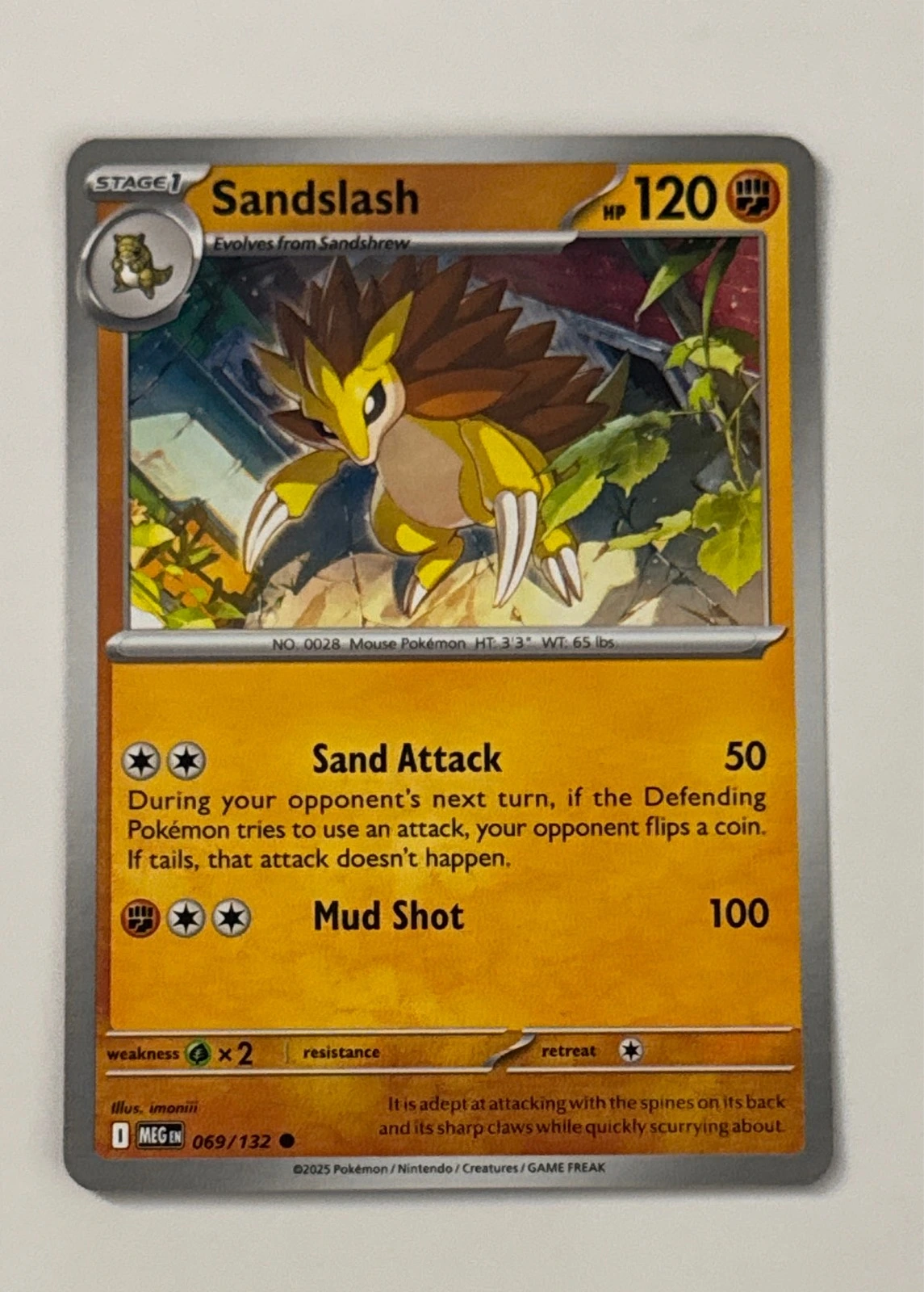 Sandslash - Pokémon TCG: Scarlet & Violet—Prismatic Evolutions #069/132