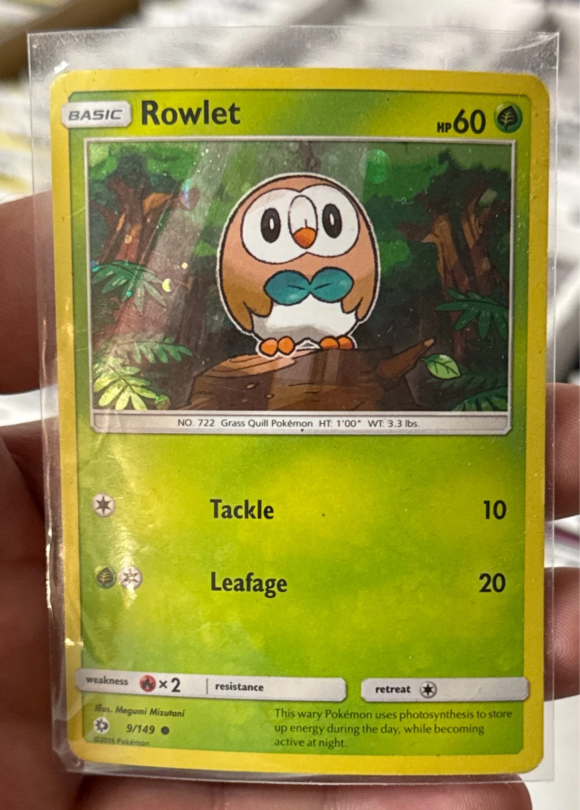 Rowlet - Sun & Moon #9/149