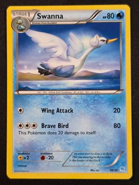 Swanna - XY Trainer Kit: Pikachu Libre & Suicune #18/30