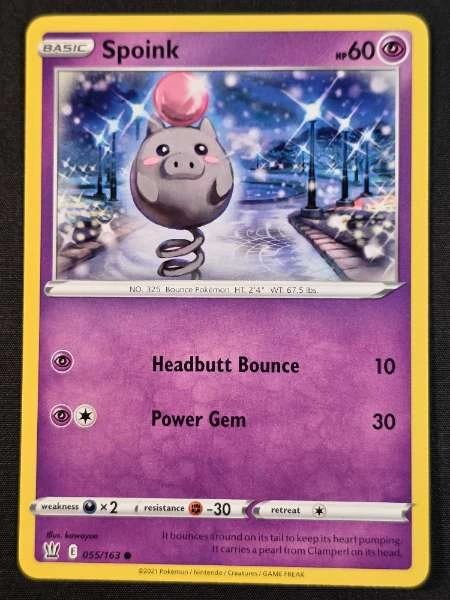 Spoink - Battle Styles #055/163