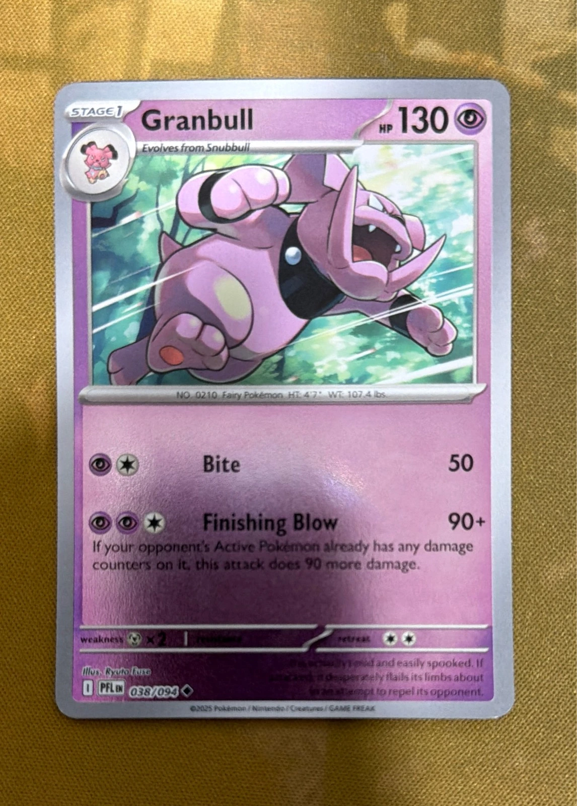 Granbull - Prismatic Evolutions #038/094