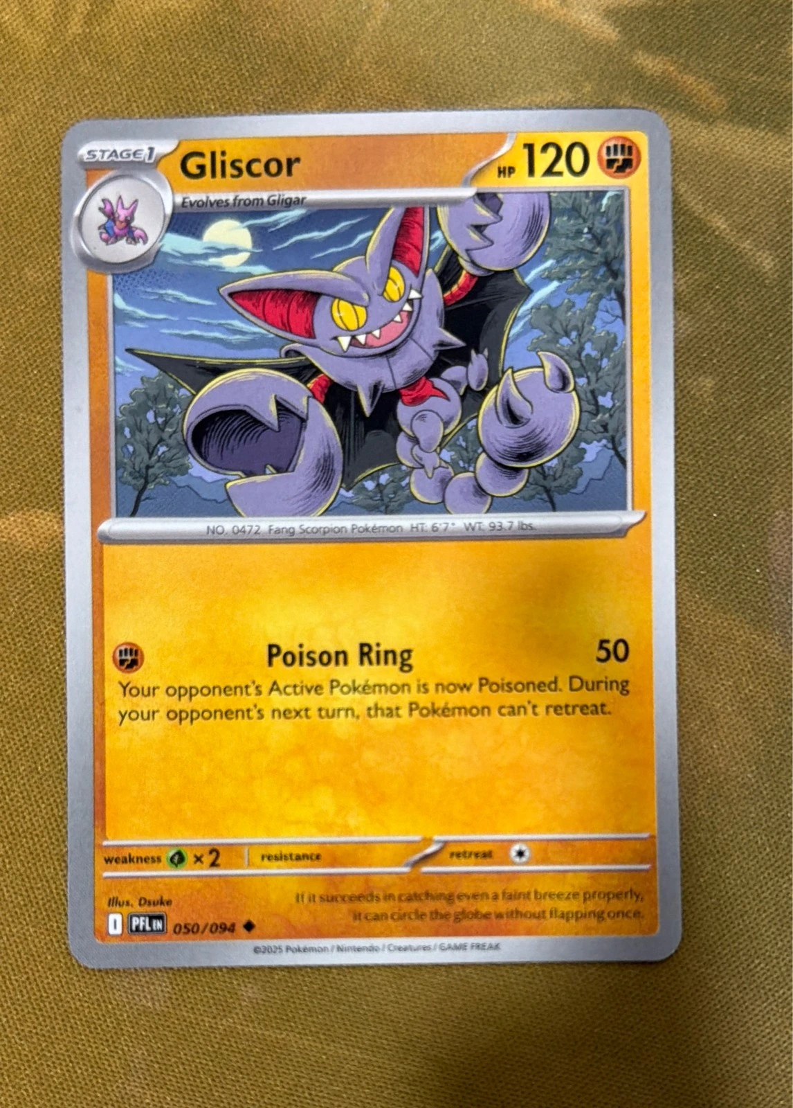 Gliscor - Prismatic Evolutions #050/094