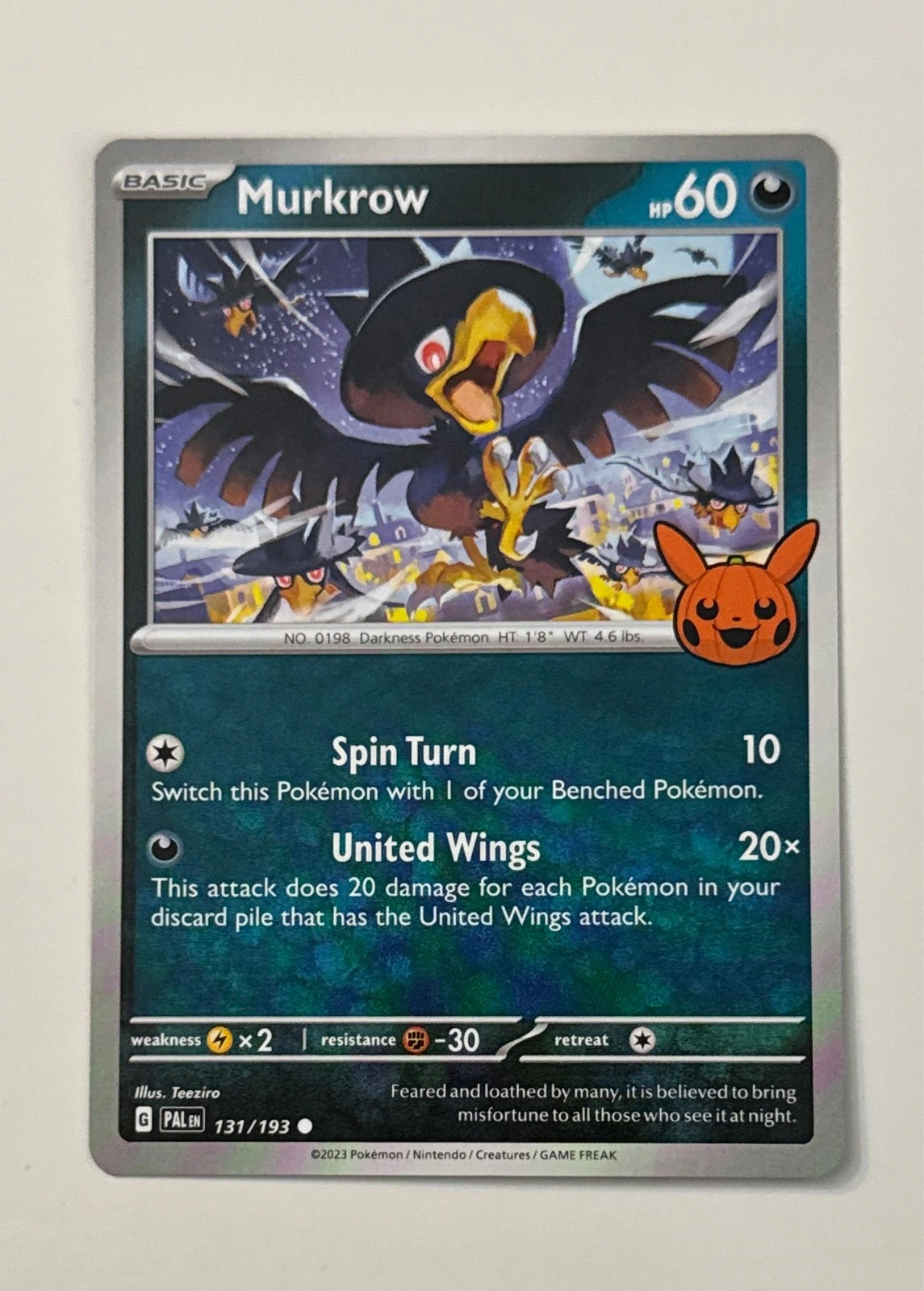 Murkrow - Scarlet & Violet—Paldea Evolved #131/193