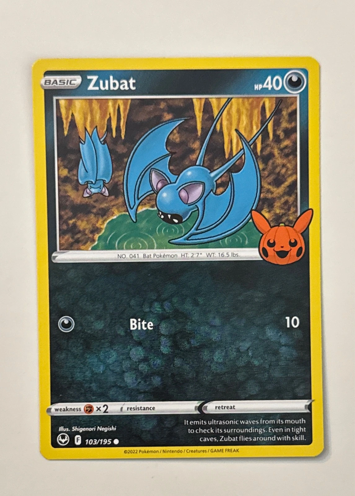 Zubat - Pokémon Trading Card Game Trick or Trade BOOster Bundle #103/195