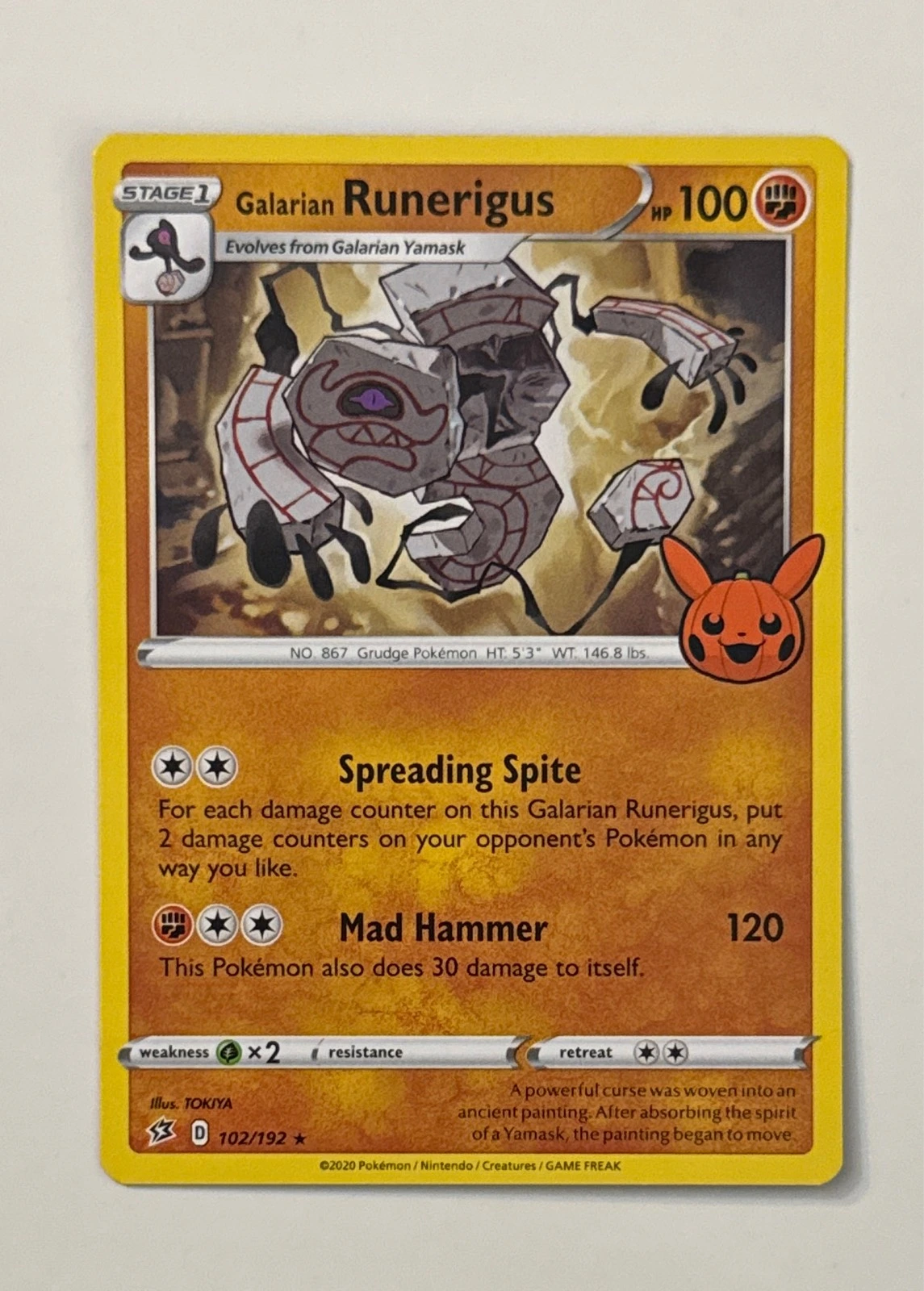 Galarian Runerigus - Rebel Clash #102/192
