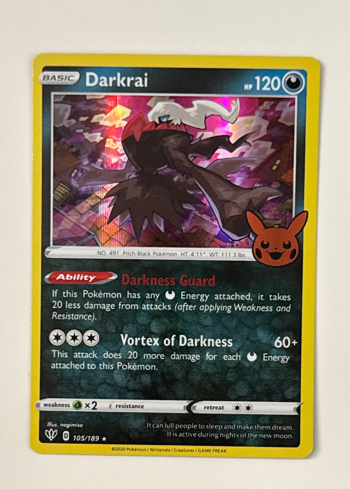 Darkrai - Sword & Shield—Vivid Voltage #105/189