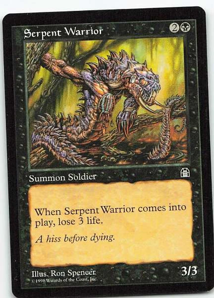 Serpent Warrior - Invasion of Chaos #IOC-EN059
