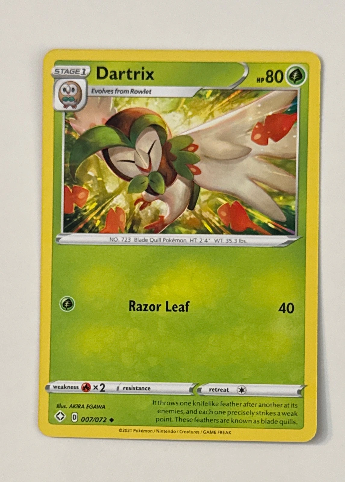 Dartrix - Pokémon Shining Fates #007/072