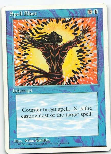 Spell Blast - Revised, Tempest, Fourth Edition, Unlimited, Beta #103