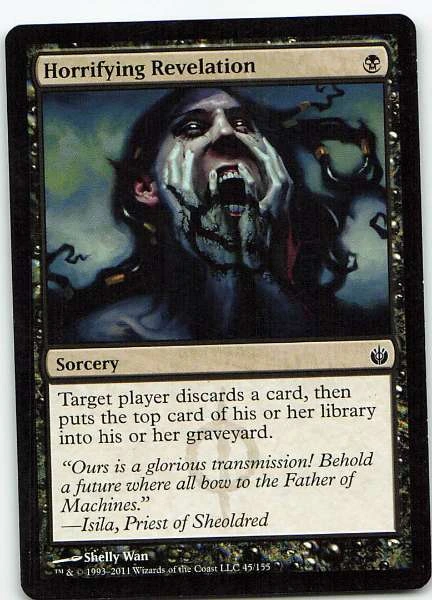 Horrifying Revelation - Mirrodin Besieged #45/155