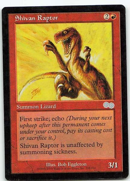 Shivan Raptor - Urza's Saga #215/350