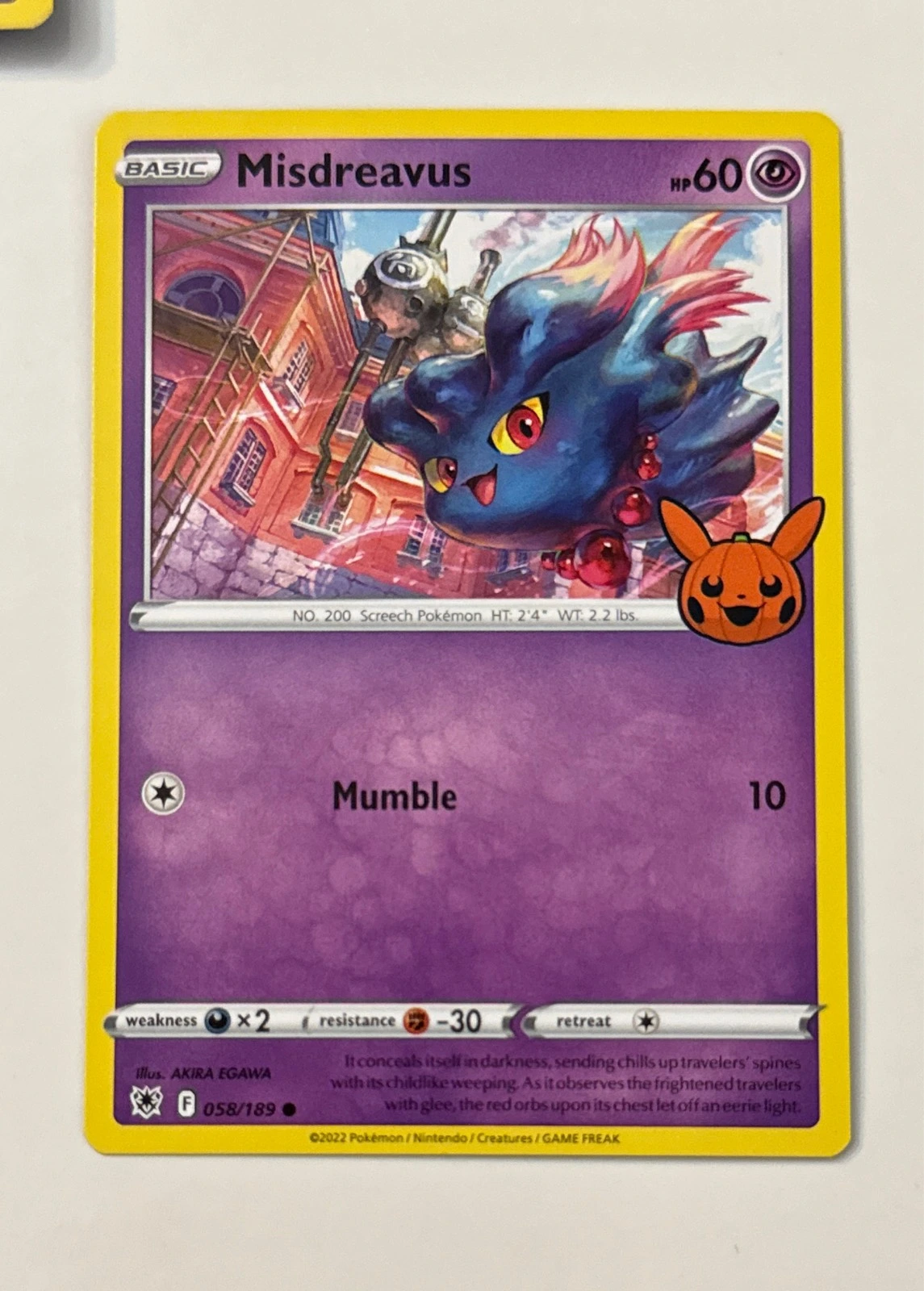 Misdreavus - Pokémon Trading Card Game: Trick or Trade BOOster Bundle #058/189