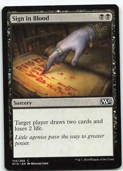 Sign in Blood - Magic 2015 #114/269