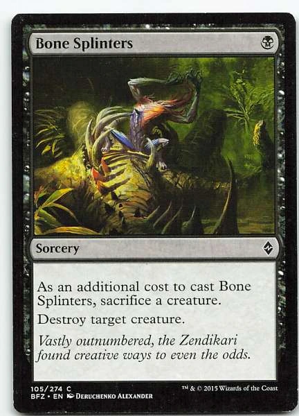 Bone Splinters - Battle for Zendikar #105/274