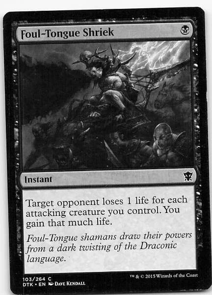 Foul-Tongue Shriek - Dragons of Tarkir #103/264