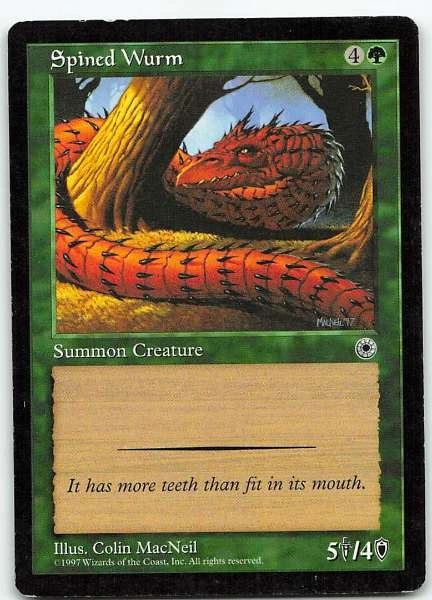Spined Wurm - Stronghold, Magic 2011 #5/40