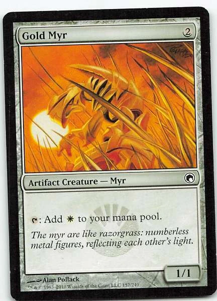 Gold Myr - Scars of Mirrodin #157/249