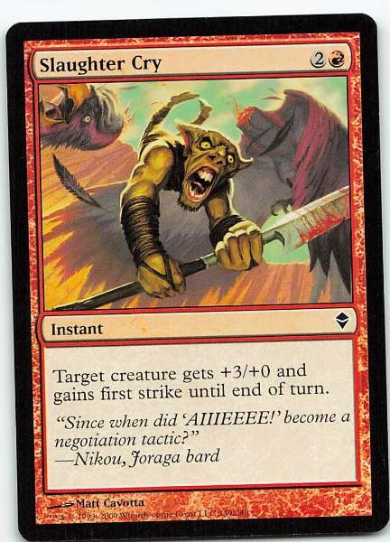Slaughter Cry - Zendikar #149/280
