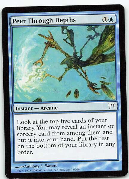 Peer Through Depths - Champions of Kamigawa #78/306